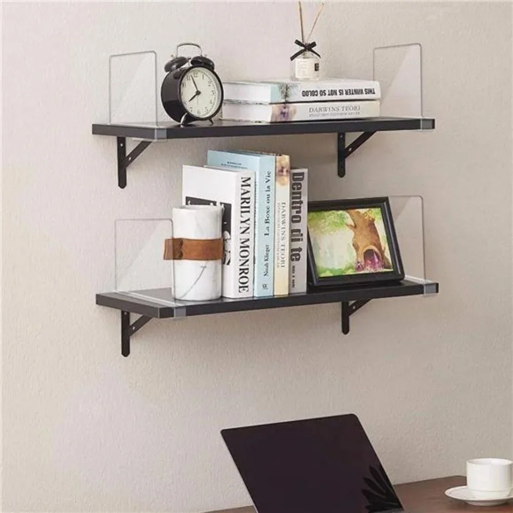 Acrylic Closet Shelf Dividers, Heavy Duty Organizer for Clothes, Handbags,